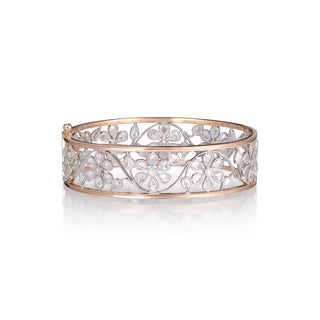 Signatures Fleurette Rose-Cut Diamond 10-Flower Bracelet