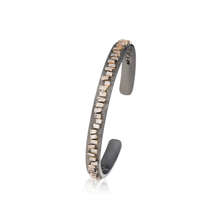 Arena Diamond Baguettes Cuff - 0.25 Inch