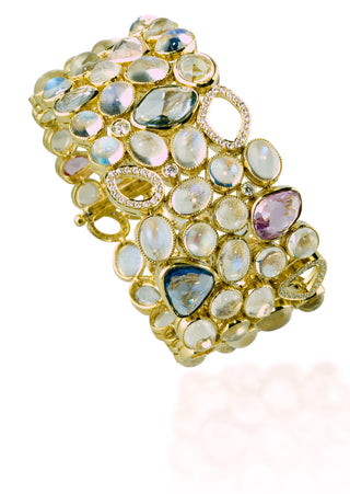 One Of a Kind Unique Moonstone Bracelet | Custom Designed & Crafted with Care