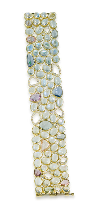 One Of a Kind Unique Moonstone Bracelet | Custom Designed & Crafted with Care