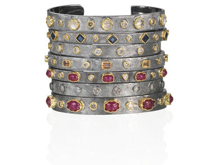 Arena Stacked Slim Cuff Bracelets