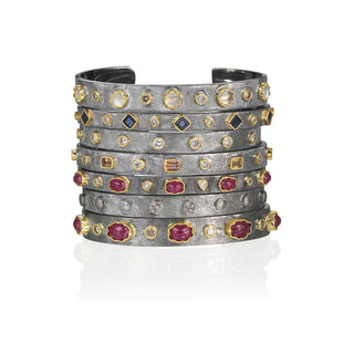 Arena Stacked Slim Cuff Bracelets