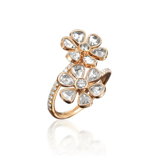 Signatures Double Floral Diamond Statement Ring