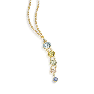 Gardenia Graduated Sapphire Necklace