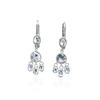 Serendipity Triple Diamond Briolette Drop Earrings