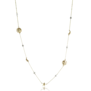 Signatures Celestial Sun & Moon Charm Chain Necklace