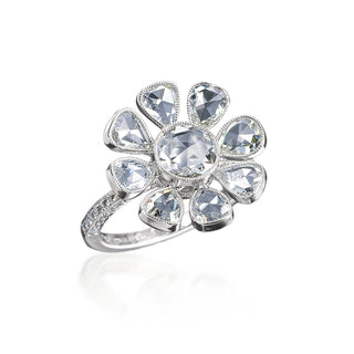 Signatures Diamond Flower Statement Ring