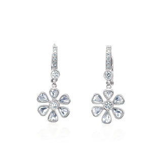 Signatures Floral Diamond Charm Earrings