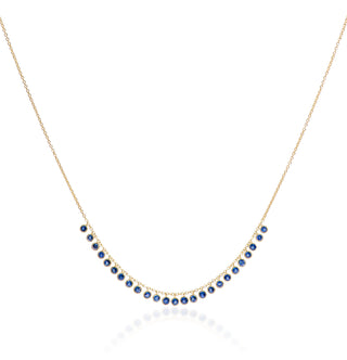 Shimmers Blue Sapphire Necklace front view