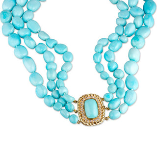 John Apel One of a Kind Turquoise Necklace | Rare Arizona Sourced Natural Sleeping Beauty Turquoise