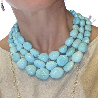 John Apel One of a Kind Turquoise Necklace | Rare Arizona Sourced Natural Sleeping Beauty Turquoise