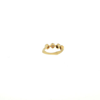 Inner band and profile detail of the John Apel Interstellar geometric stack ring