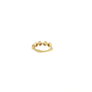 Inner band and profile detail of the John Apel Interstellar geometric diamond ring