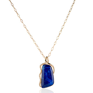 Reina Lapis Pendant Necklace