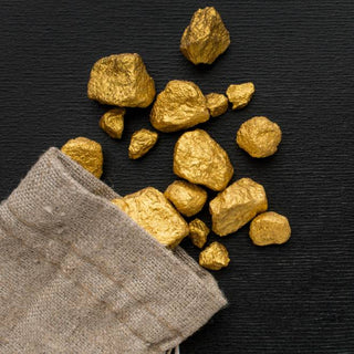 John Apel Fine Jewelry materials – raw gold ore used in 18kt handcrafted luxury jewelry